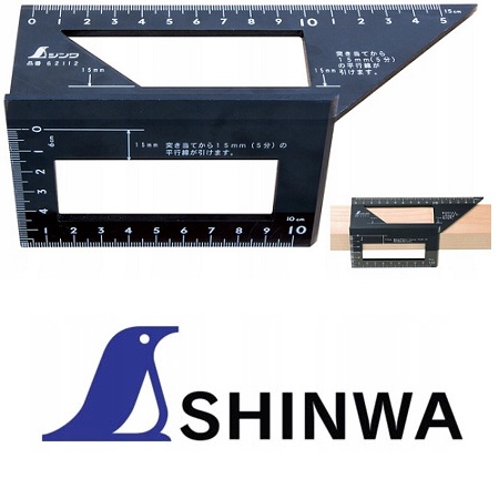 Shinwa 62112 Kątownik  3D 45/90º