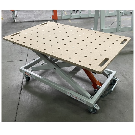 stół warsztatowy-stół nożycowy-stół z podnośnikiem-stół regulowany-podnoszony-opuszczany-crafdrew- SNC1 (3)