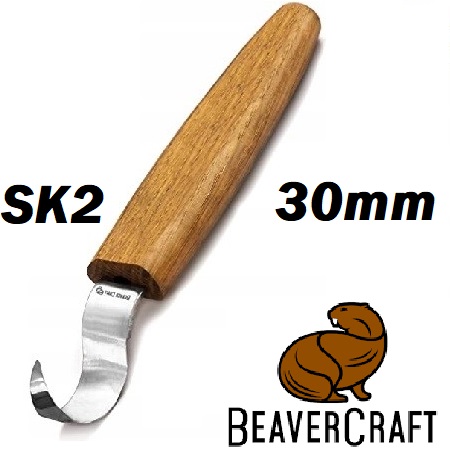 BeaverCraft  SK2  Nóż rzeźbiarski do łyżek 30mm