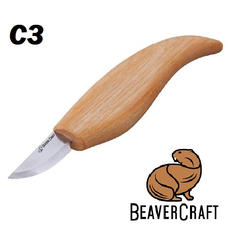 beaver craft c3 - nóż rzeźbiarski-snycerski-do drewna-trasowania