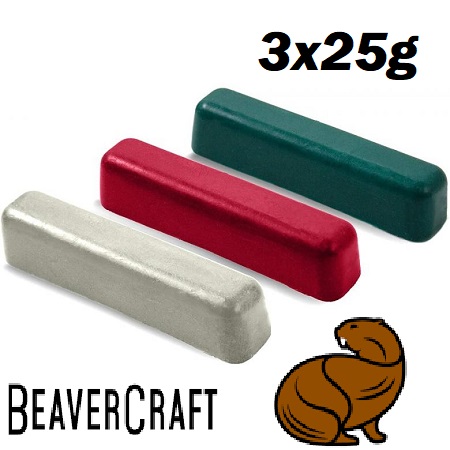 BeaverCraft PO3 Pasta polerska  3x25gram