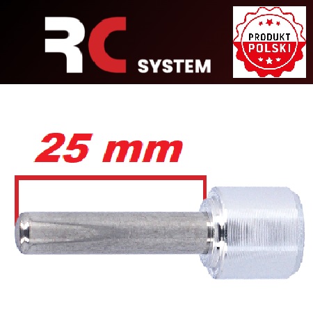 Pin do pozycjonera RC SYSTEM o długości 25 mm Rc-system-atut-iskra-wiertarka-stolarstwo-system 32 mm