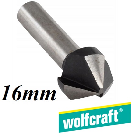 Wolfcraft 2506000 Pogłębiacz 16 mm, HSS