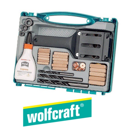Wolfcraft 4645000 Zestaw do kołkowania 6-8-10mm