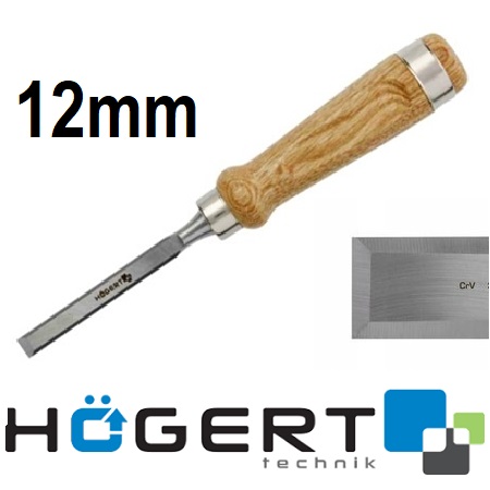 Hogert HT3B843 Dłuto 12 mm drewniana rękojeść